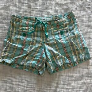 Vintage 2000s plaid mini shorts